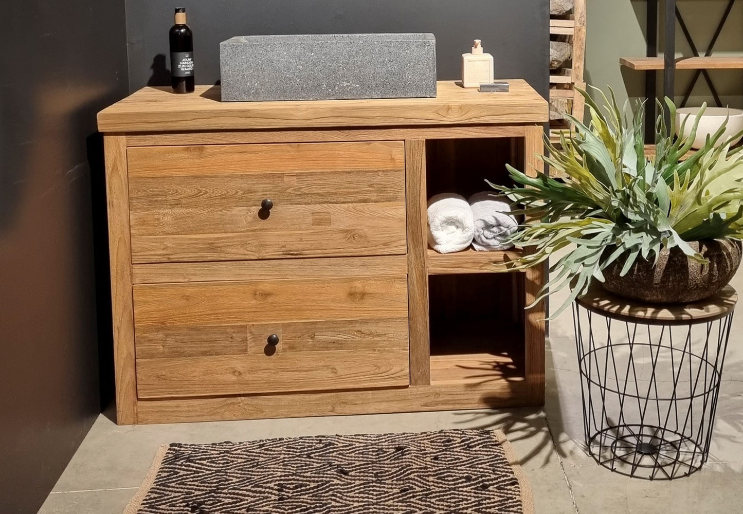 Houten badkamermeubel van teak | Verkerke Living