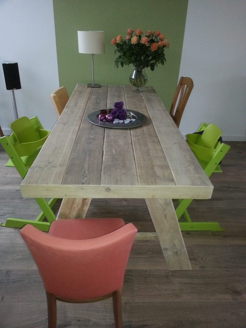 Steigerhout tafel Sanne