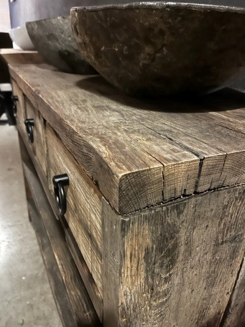 Badkamermeubel oud eiken