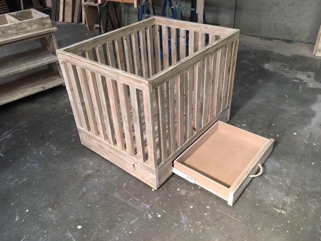 Steigerhouten babybox Jasper