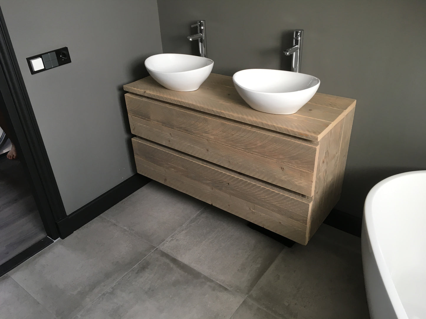 Badkamermeubel steigerhout | Verkerke Living