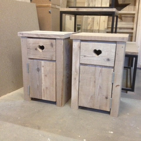 Steigerhouten nachtkastje | Verkerke Living