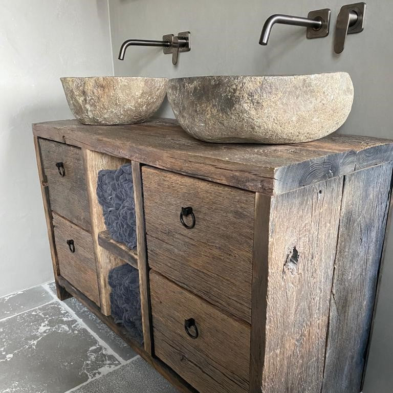 Badkamermeubel wagonhout | Verkerke Living