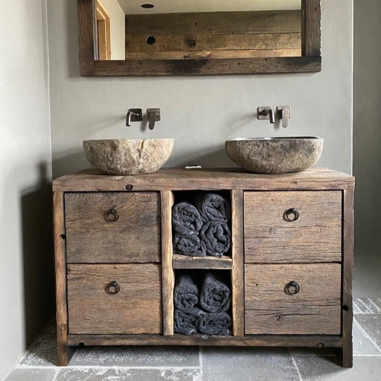 Badkamermeubel wagonhout | Verkerke Living