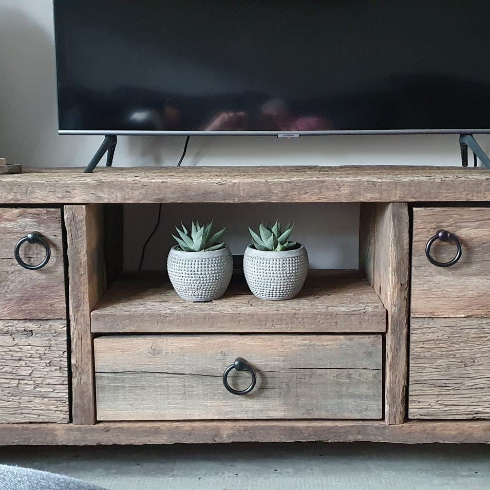 oud eiken tv meubel te koop Verkerke Living