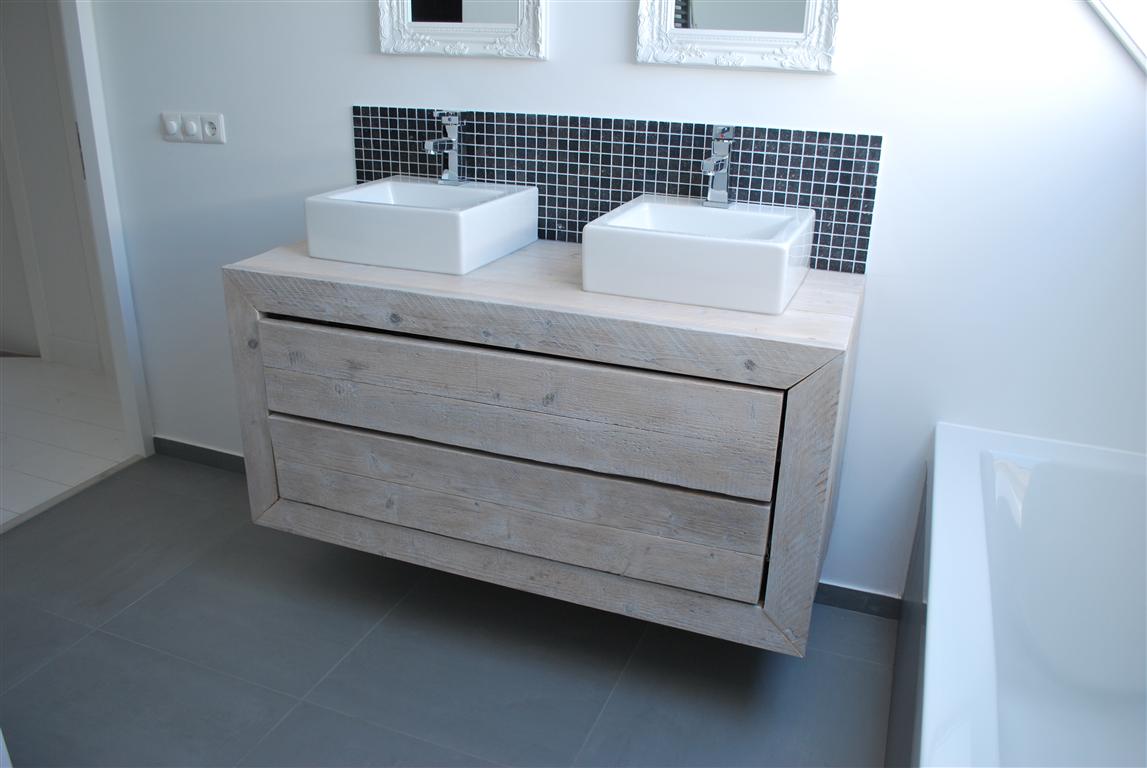 Steigerhouten badkamermeubel | Verkerke Living