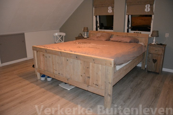 Steigerhout tweepersoonsbed Tanita