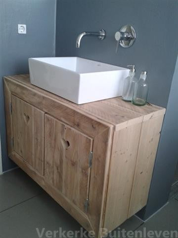 Steigerhout badkamermeubel