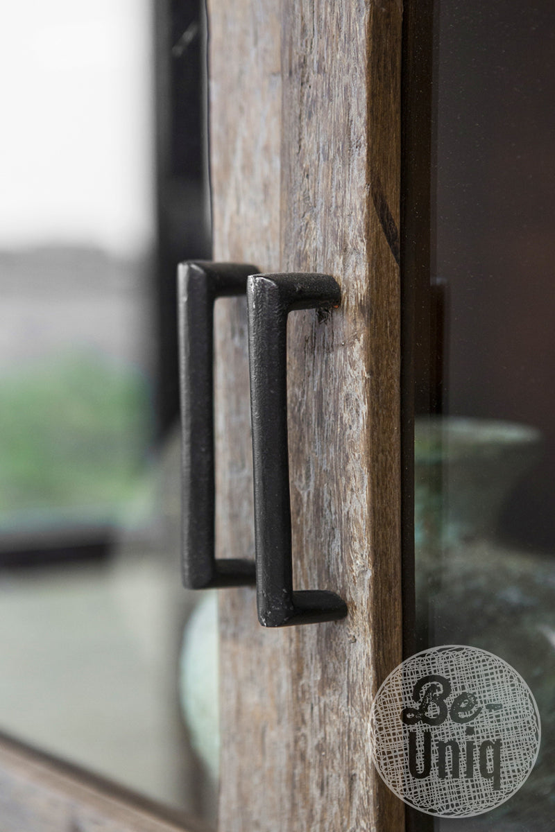 Vitrinekast oud hout Miami