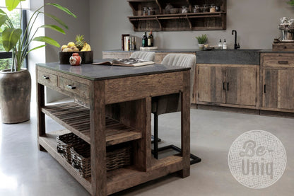 Be-Uniq Keuken Eiland Medium incl granieten aanrechtblad
