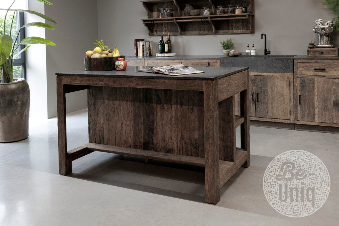 Be-Uniq Keuken Eiland Medium incl granieten aanrechtblad