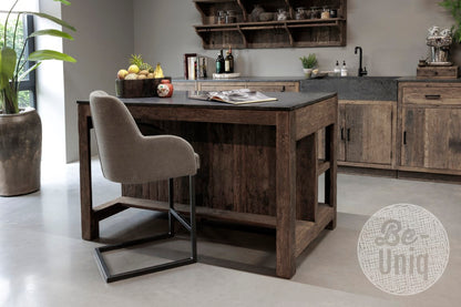 Be-Uniq Keuken Eiland Medium incl granieten aanrechtblad