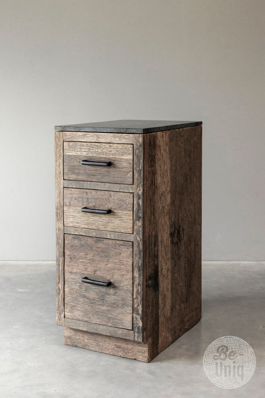 Be-Uniq smalle keuken ladekast met granieten blad