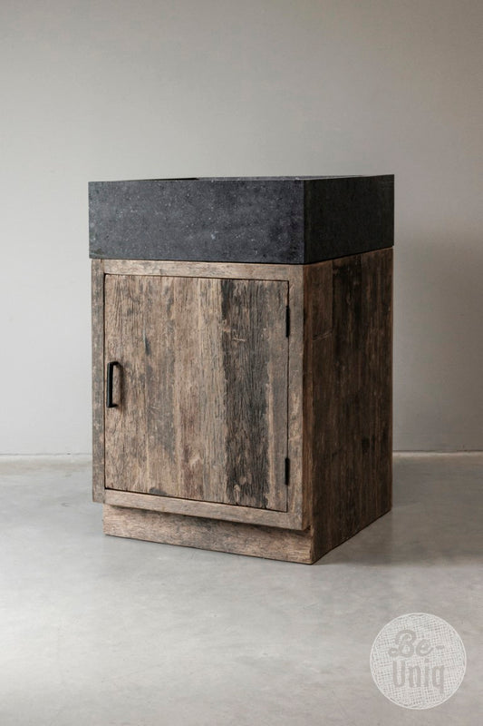 Be-Uniq Spoelkast met granieten wasbak zonder kraangat