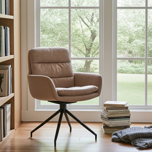 Armstoel Frank Leather Look van Verkerke Living