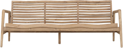 Must Living Bank Ray 3-zits | Houten Tuinmeubels | Vooraanzicht