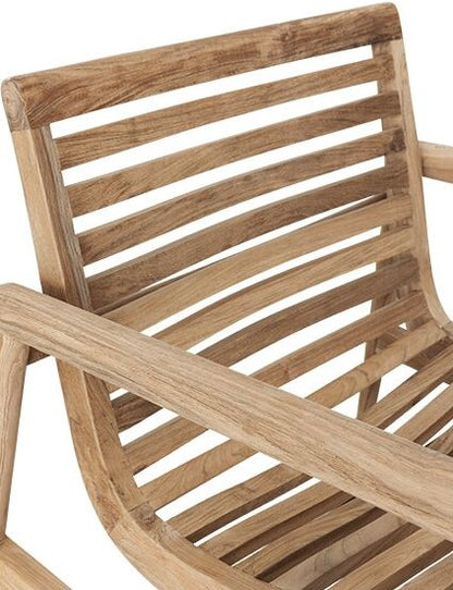 Must Living Fauteuil Ray | Houten Tuinmeubels close up zijkant