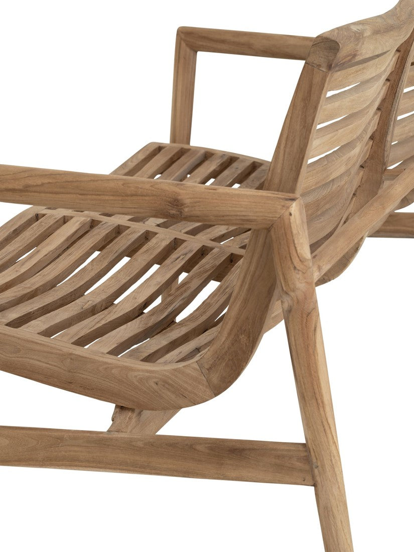 Must Living bank Ray 2-zits | Houten Tuinmeubels zijaanzicht