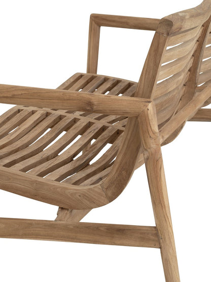 Must Living bank Ray 2-zits | Houten Tuinmeubels zijaanzicht
