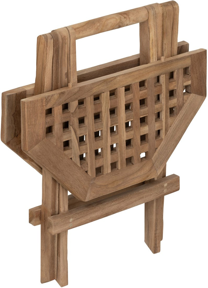 Must Living opvouwbare bijzettafel Owen | Houten Tuinmeubels | Productfotografie ingeklapt