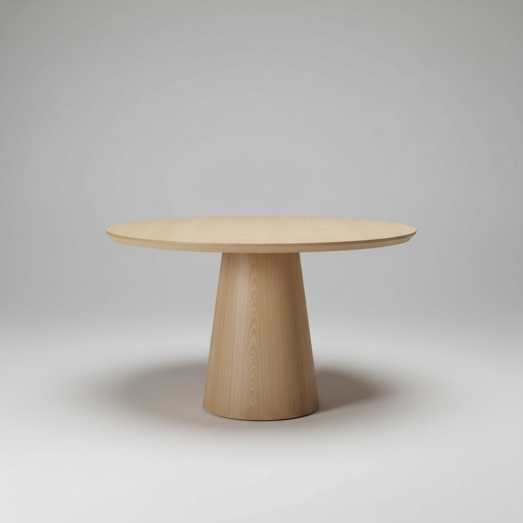 Ronde eikenhouten eettafel Milaan
