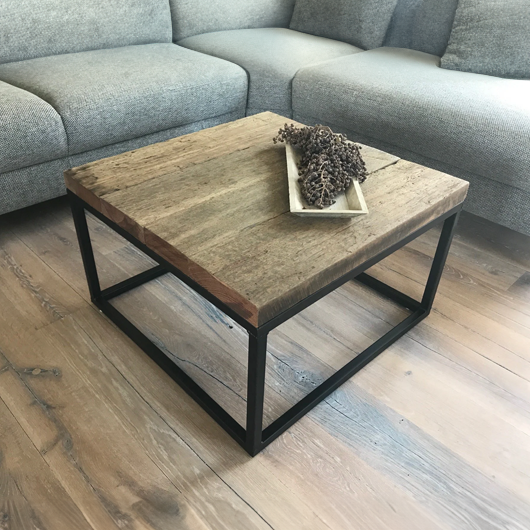 Salontafel Scheepsvloer vooraanzicht
