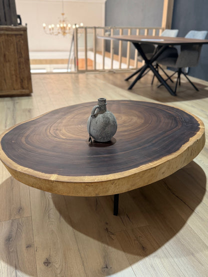Salontafel Suar van massief boomstamblad