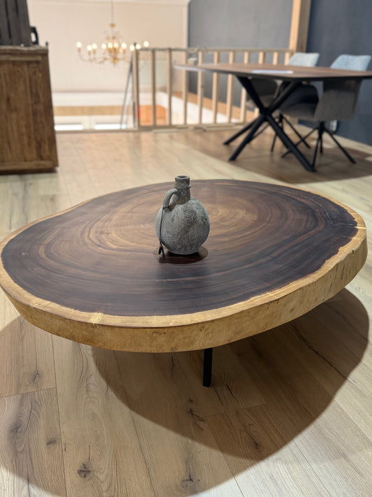 Salontafel Suar van massief boomstamblad