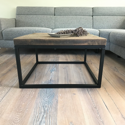 Salontafel van scheepsvloer hout, op maat gemaakt