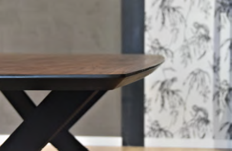 Notenhout tafelblad Phoenix bij Verkerke Living