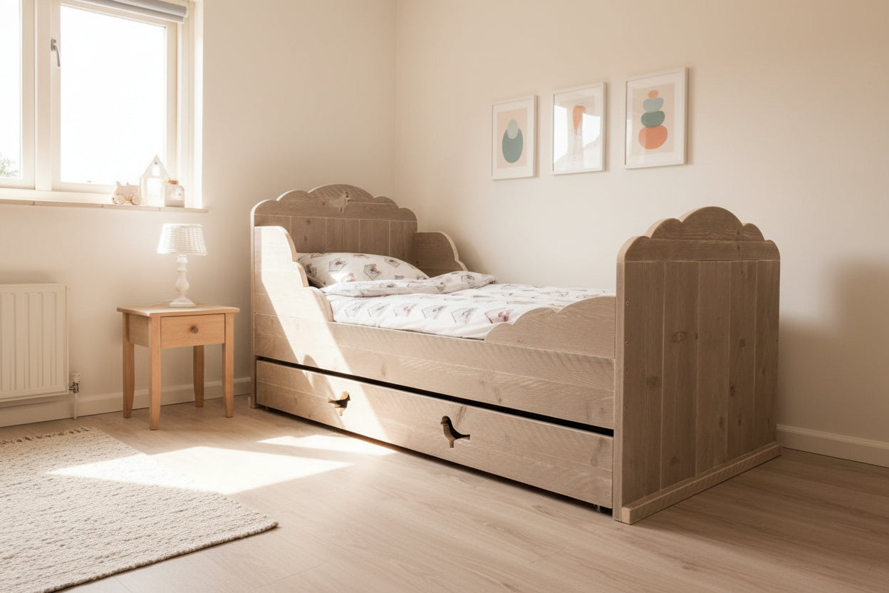 Steigerhouten vogelbed Noa