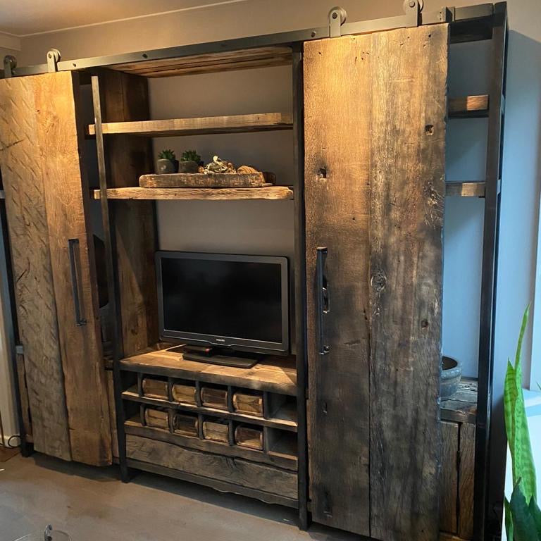 TV Meubel van Oud Eikenhout te koop bij Verkerke Living