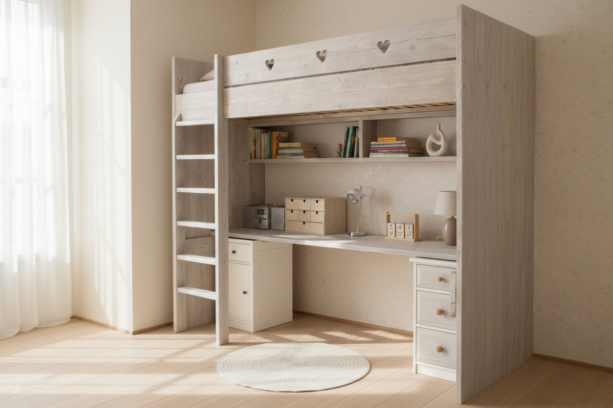 bed met hartjes van Verkerke Living Charlene