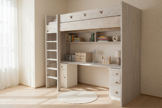 bed met hartjes van Verkerke Living Charlene