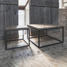 Afbeelding in Gallery-weergave laden, Houten salontafelset met staal | Verkerke Living